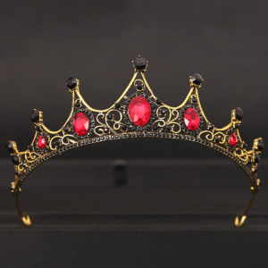 Rhinestone Red Tiara, maternity dress hire