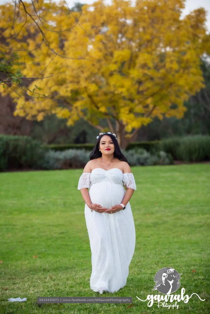 Off Shoulder Long Train Lace Gown, maternity dress hire