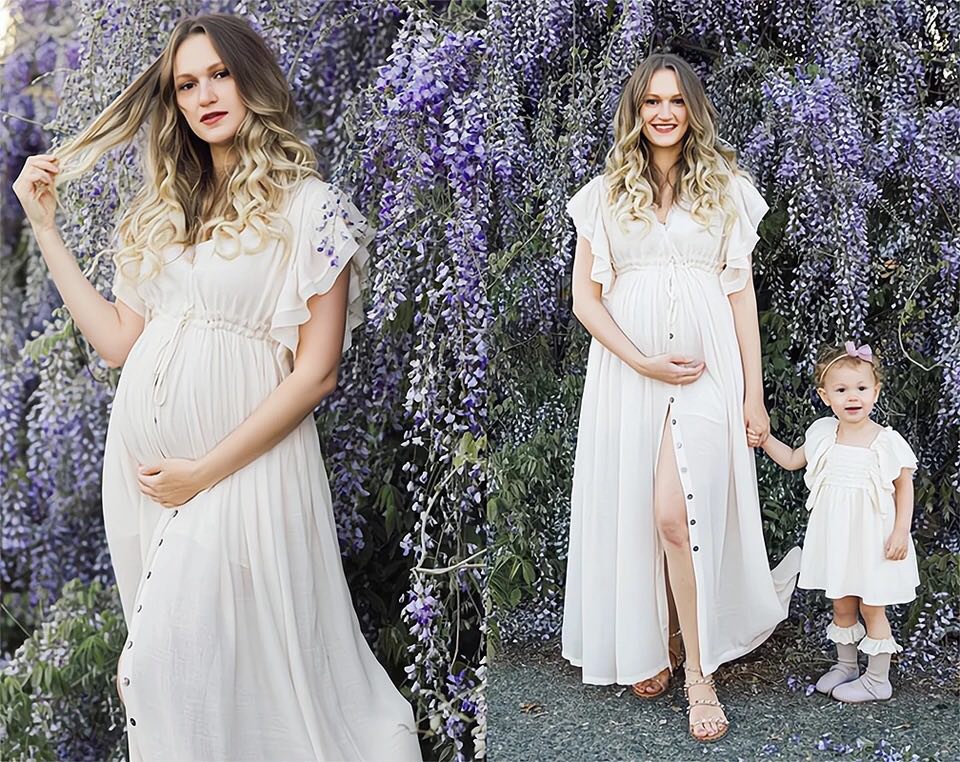 Jules Boho Maxi Dress, maternity photoshoot dresses
