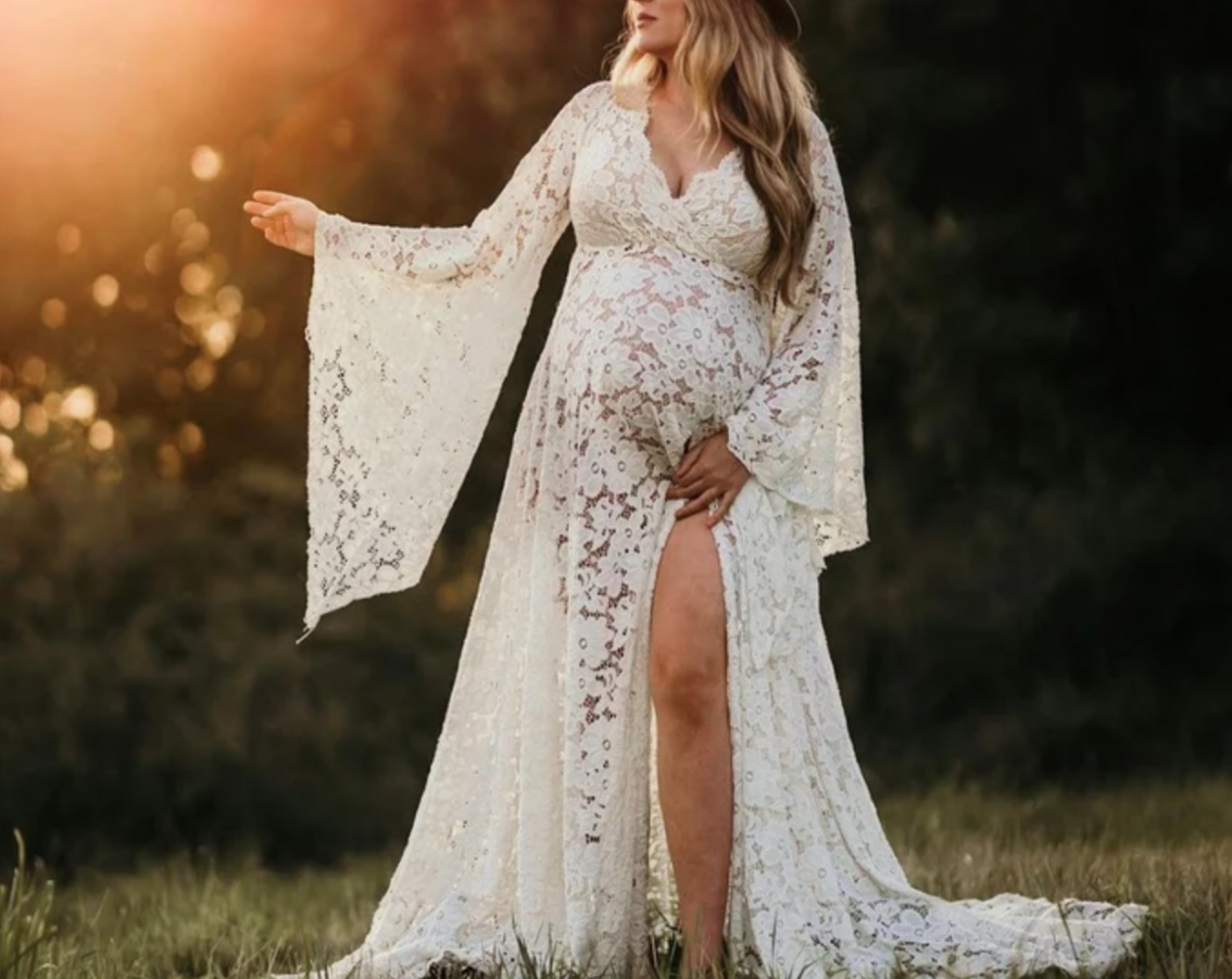Bohemian Floral Flair, maternity dress hire Sydney