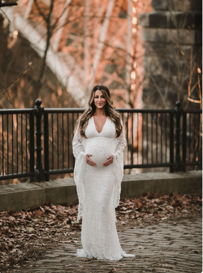 Juliet Floral Lace Dress, maternity dress hire sydney
