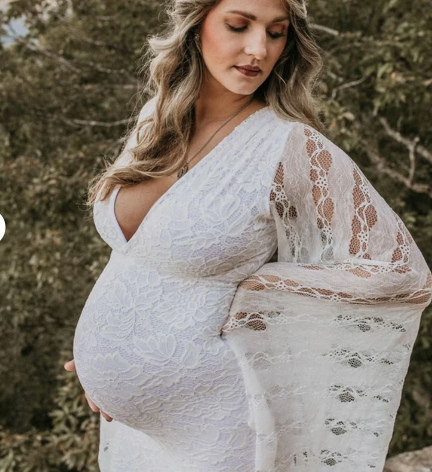 Juliet Floral Lace Dress, maternity dress hire