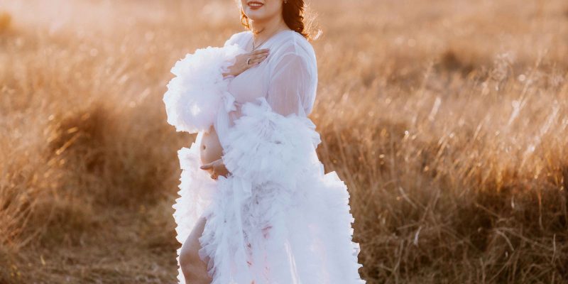 Pregnancy dress for maternity photoshoot