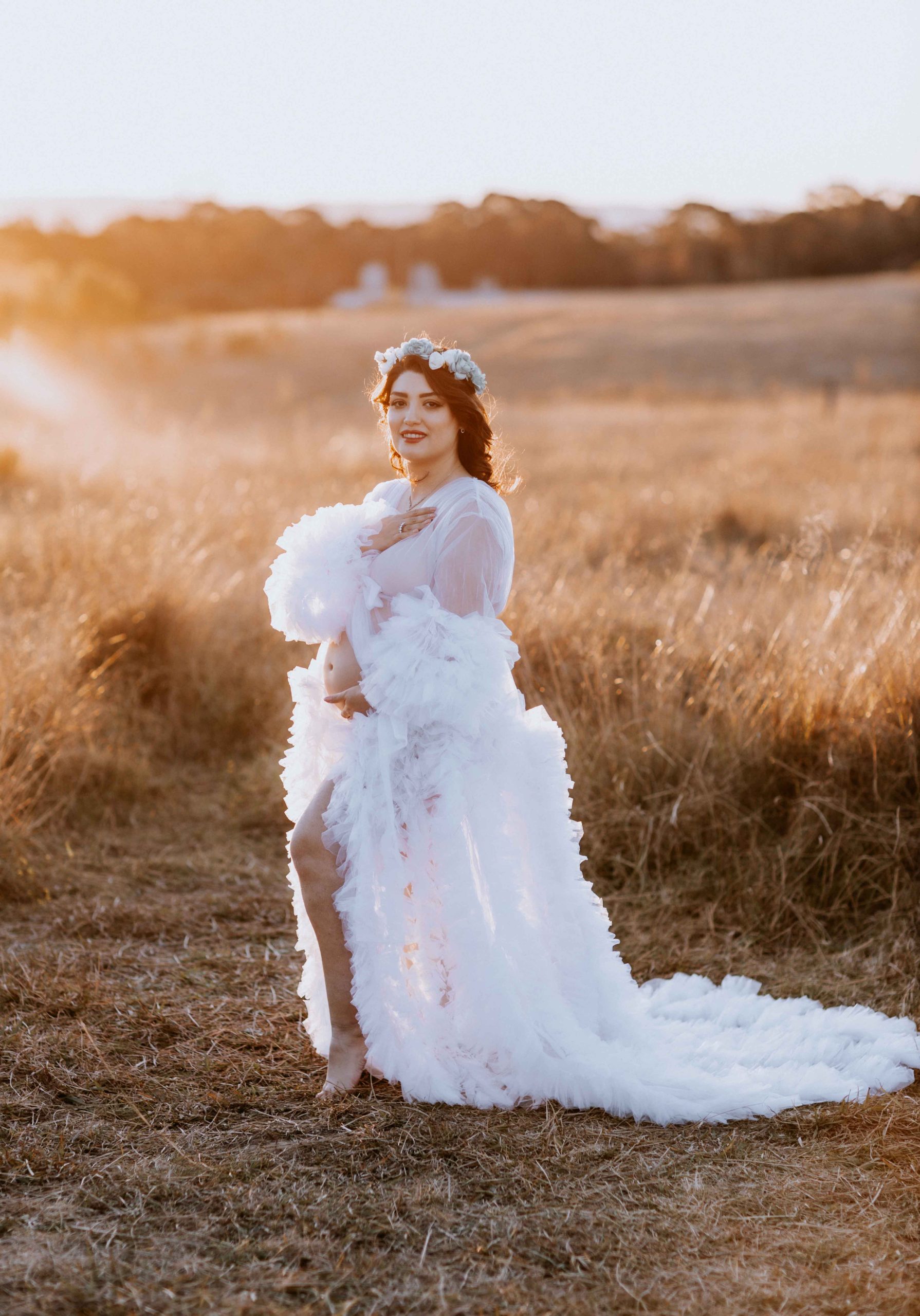 Pregnancy dress for maternity photoshoot