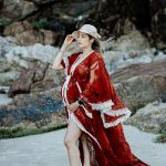 rusty boho robe dress